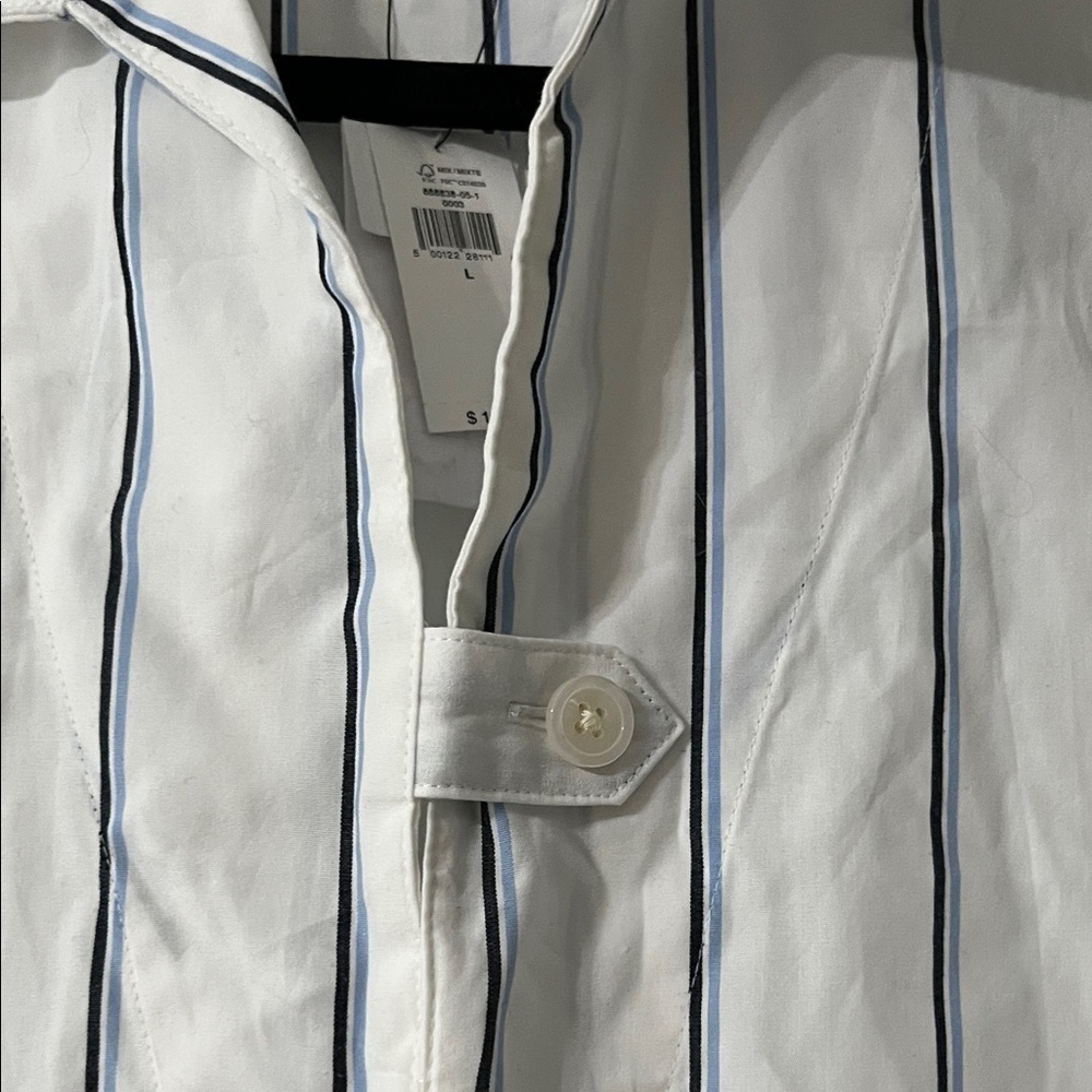 Banana Republic White and Black Striped Mini Dress - Picture 5 of 10